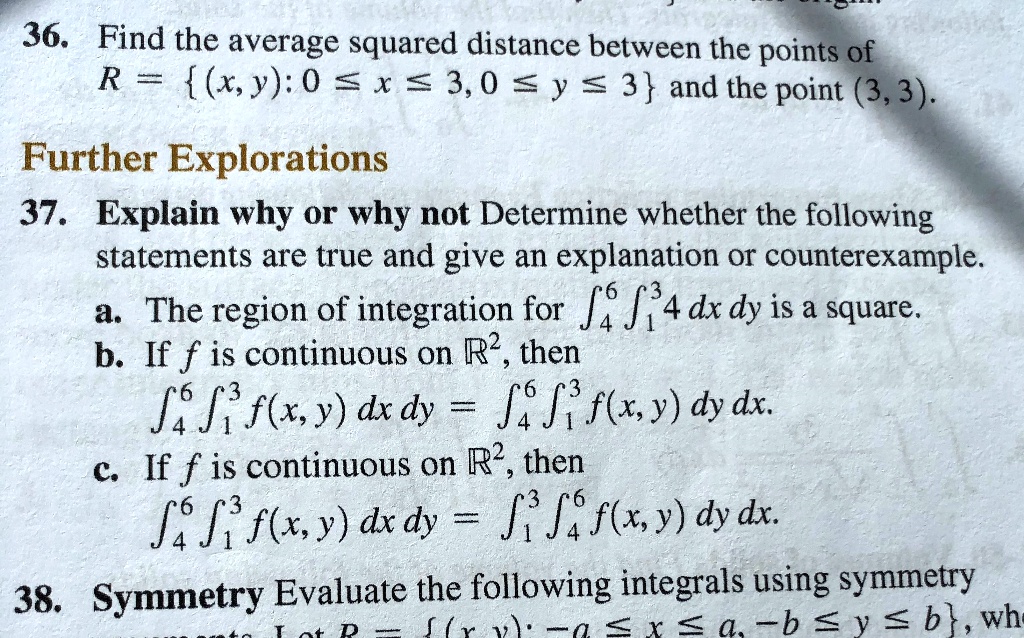 SOLVED: 36. Find the average squared distance between the points