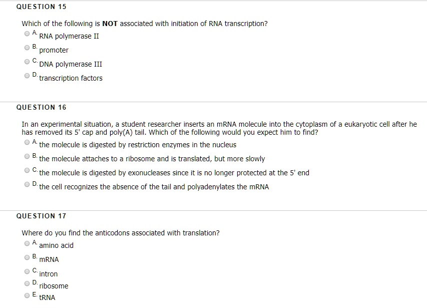 SOLVED: QUESTION 15 Which of the following is NOT associated with