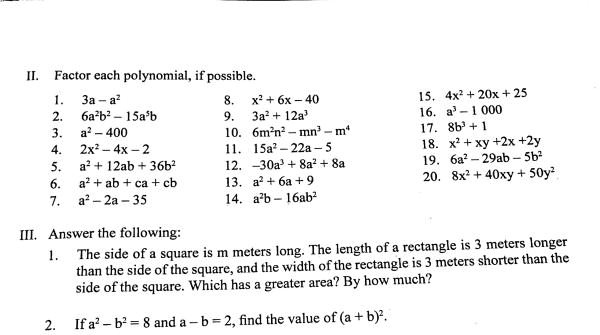 The area of a rectangle is 6a² + 36a and its width is 36a. Find its length.//  Factorisation class 8 