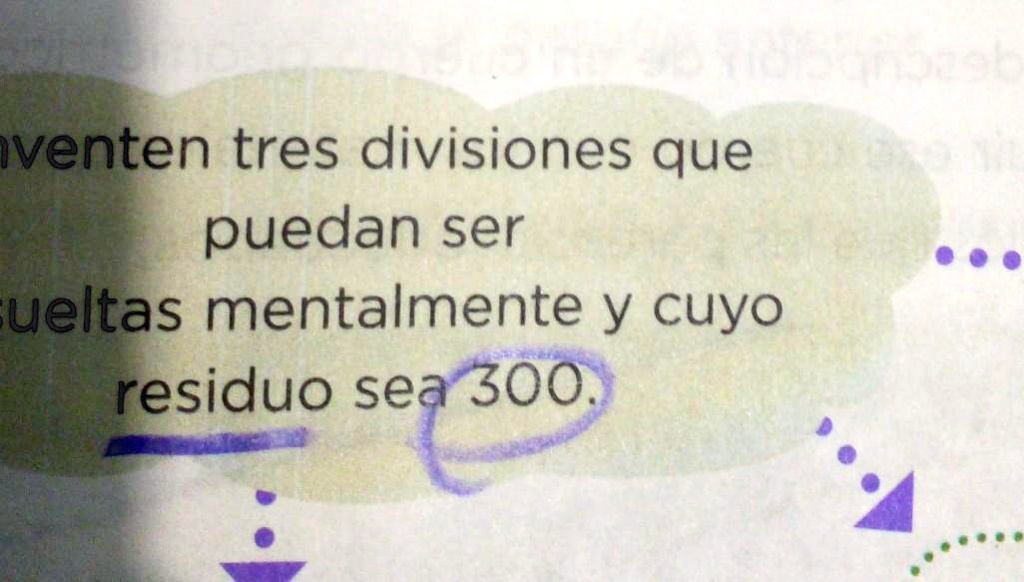 cuántas divisiones se pueden escribir? y por qué? venten tres