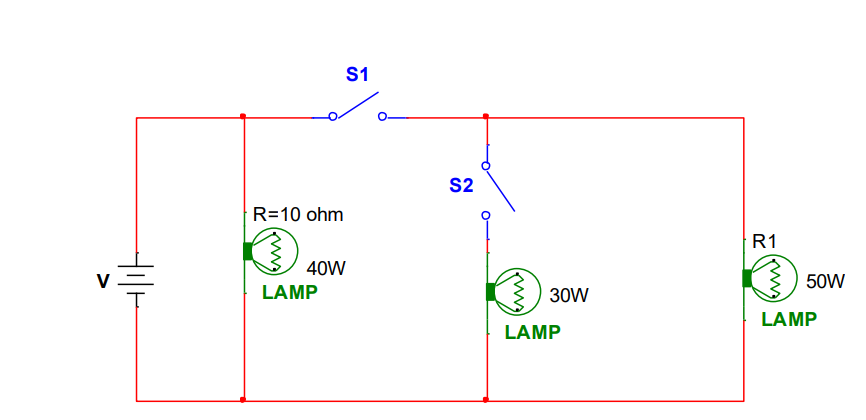 In the circuit given above, S1 and S2 switches are in the open position ...