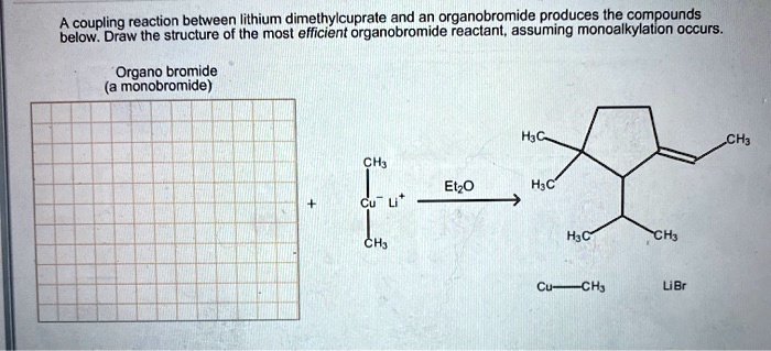 SOLVED: Coupling reaction between lithium dimethylcuprate and an ...