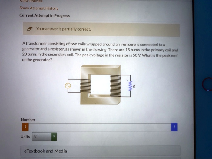 SOLVED A transformer consisting of two coils wrapped around an iron