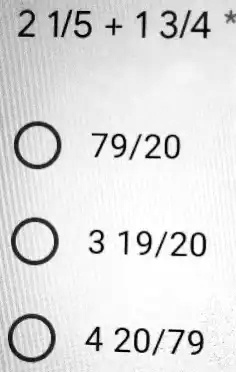 2 1/5 + 1 3/4