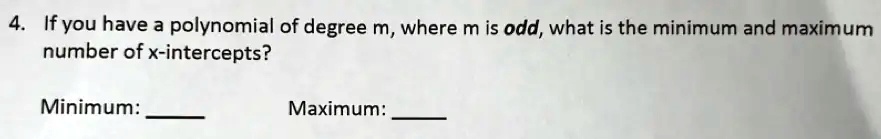 VIDEO Solution If You Have A Polynomial Of Degree M Where M Is Odd VIDEO Solution If You Have A Polynomial Of Degree M Where M Is Odd