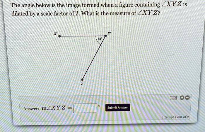 SOLVED: The Angle Below Is The Image Formed When A Figure Containing ...