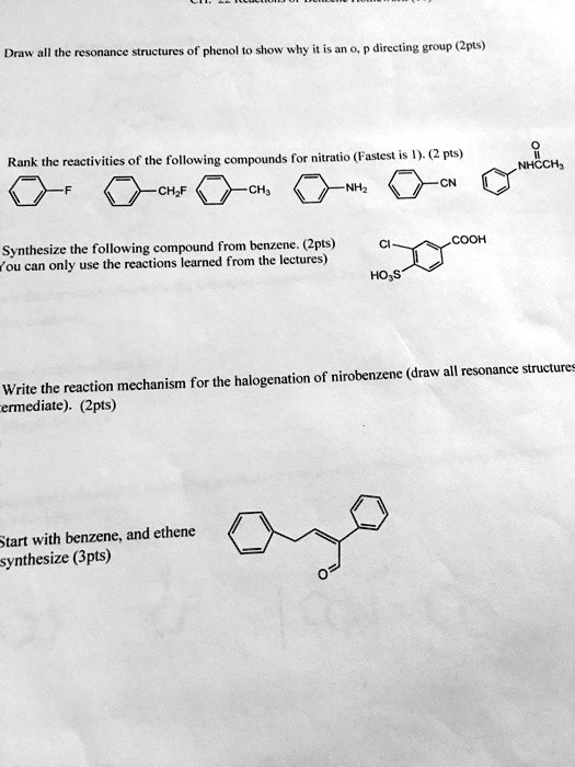 Solved b. Draw all possible resonance structures for the | Chegg.com