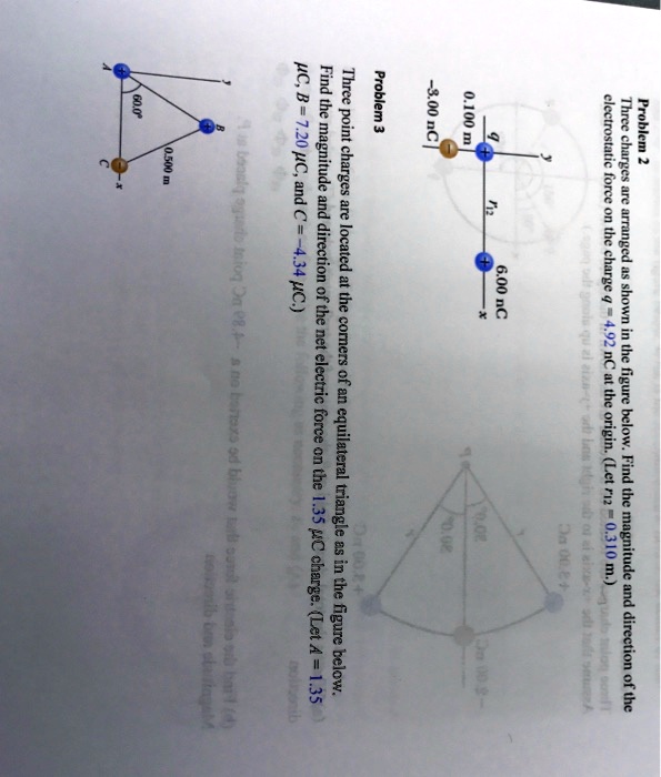 Solved 4 1 1 0 100 37 And A Find The Magnitude And Direction Of The Are 4 34 Located 2 341 Ib 6 00 Nc Net Corers Clofic Force L On The 1 354c Triangle 0