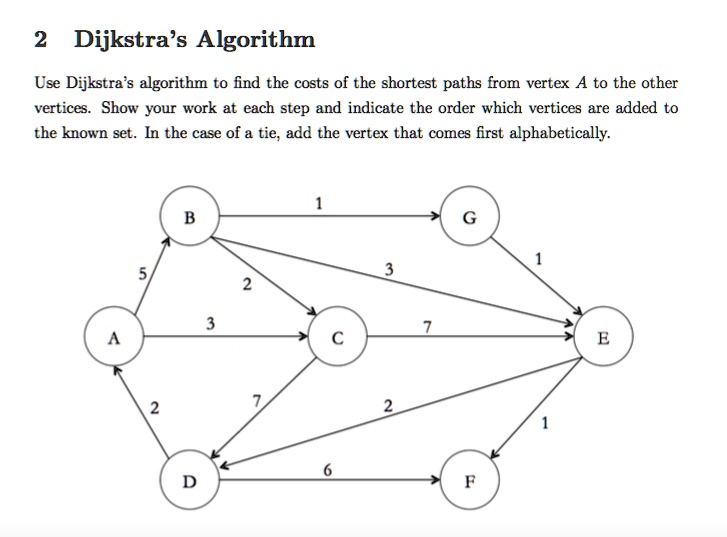 2 dijkstras algorithm use dijkstras algorithm to find the costs of the ...