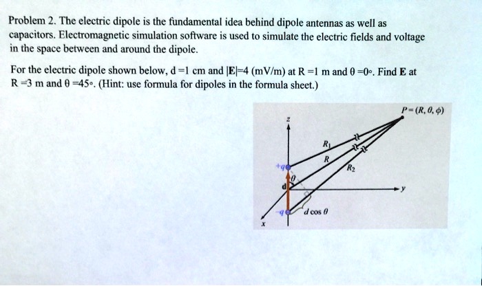 Problem 2. The electric dipole is the fundamental idea behind dipole ...