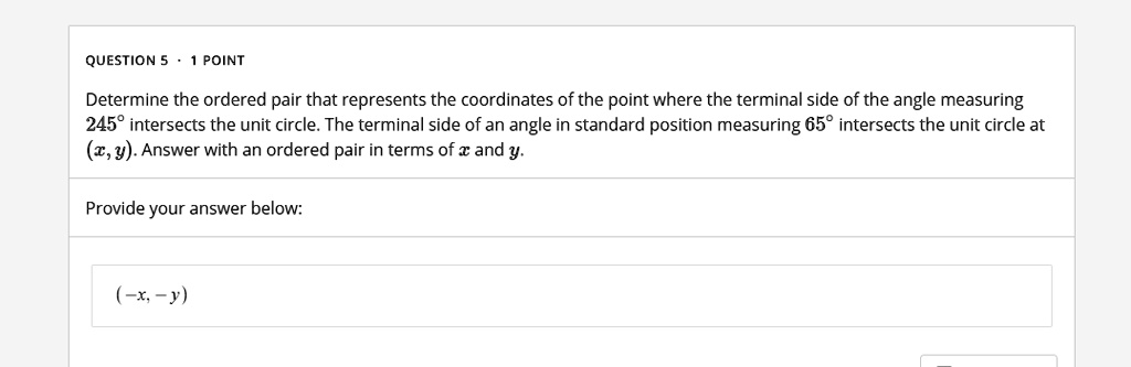 SOLVED: QUESTION POINT Determine the ordered pair that represents the ...