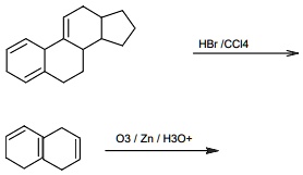 HBr / CCl4
O3 / Zn / H3O+