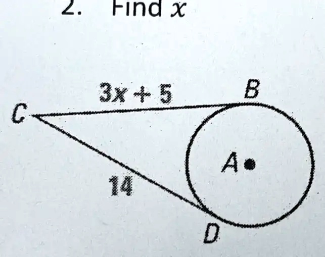 2. Find x