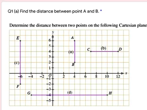 SOLVED: Q1 (a) Find the distance between point A and B. Determine the ...