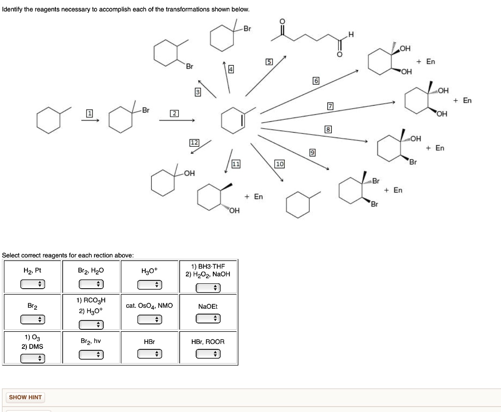 Solved Identify The Reagents Necessary To Accomplish Each Of The Transformations Shown Below