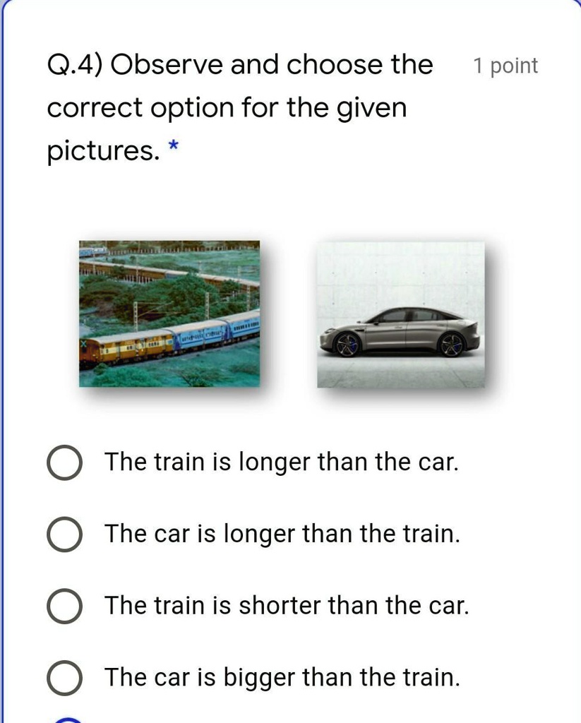 SOLVED: 'Q.4 )Observe And Choose The Correct Option For The Given ...