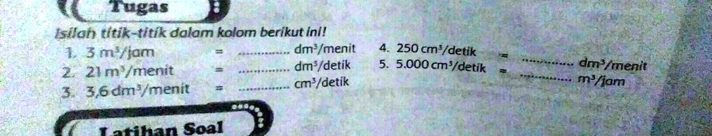 konversi dari 5 6 m adalah titik titik dm