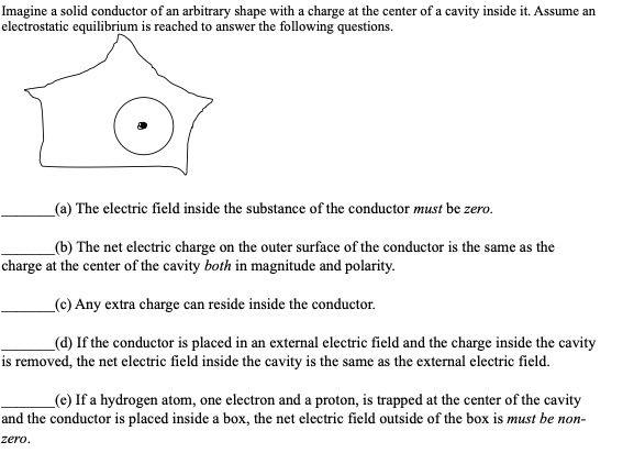SOLVED Imagine Solid Conductor Of An Arbitrary Shapc With Chargc At 