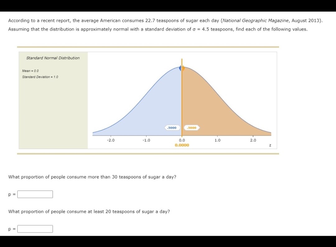 SOLVED According to a recent report, the average American consumes 22.