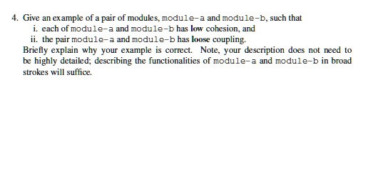 SOLVED: Give An Example Of A Pair Of Modules, Module A And Module B ...