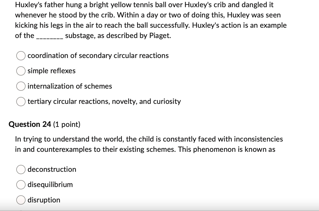 huxleys father hung a bright yellow tennis ball over huxleys crib and