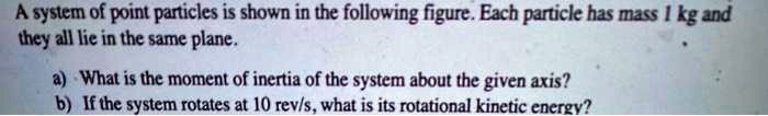 SOLVED: A system of point particles is shown in the following figure ...