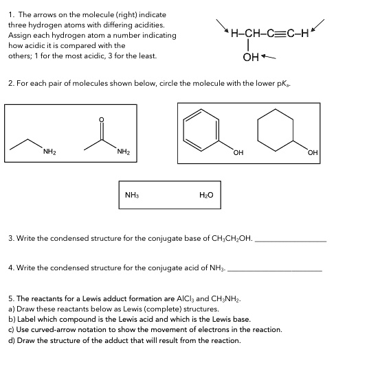 SOLVED: The Arrows On The Molecule (right) Inoicate Tnree Hydrogen ...