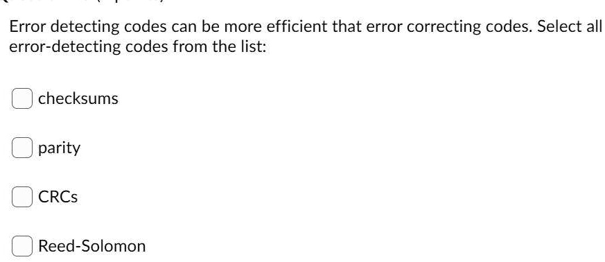 VIDEO solution: Error detecting codes can be more efficient than error ...