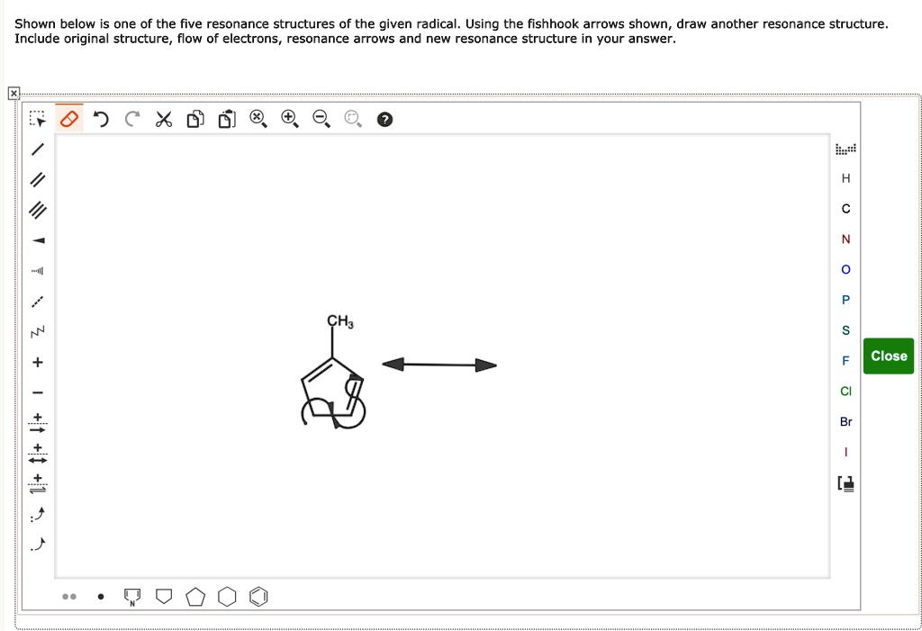 Shown Below One Of The Five Resonance Structures Of The Given Radical