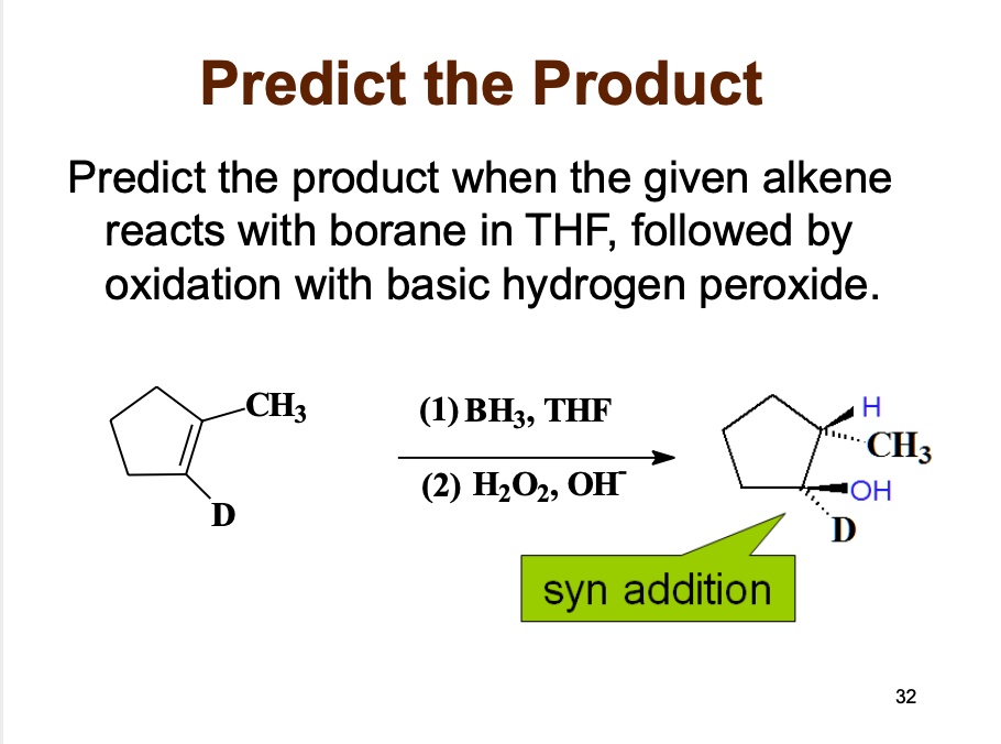 SOLVED: Predict The Product When The Given Alkene Reacts, 56% OFF