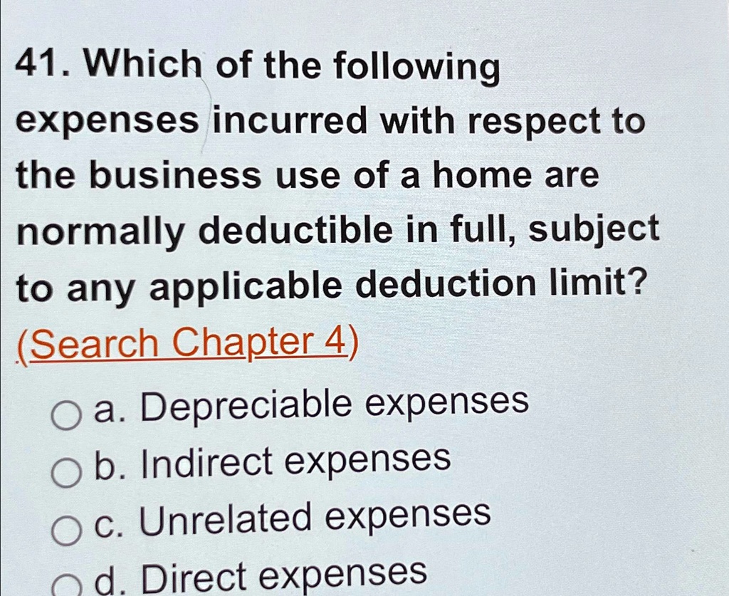 VIDEO solution Which of the following expenses incurred with respect