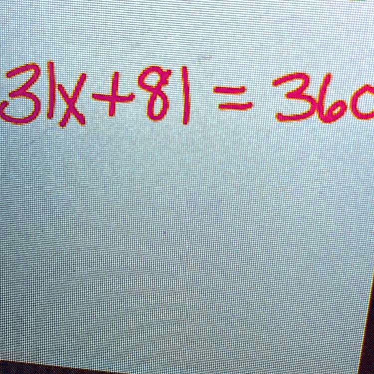 3x+8 = 360