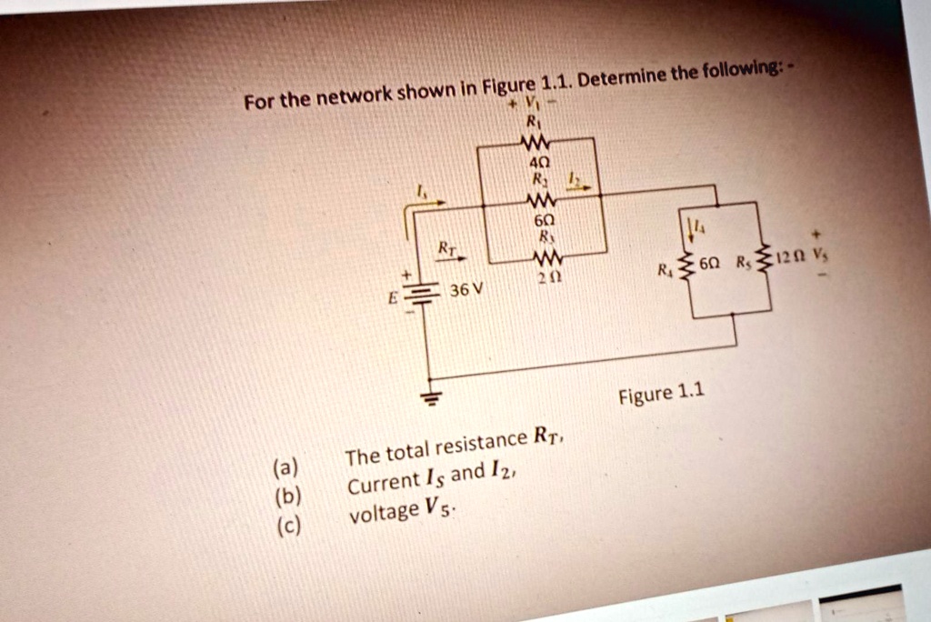 For the network shown in Figure 1.1. Determine the...