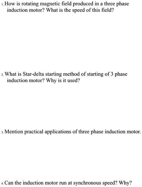 how is rotating magnetic field produced in a three phase induction ...