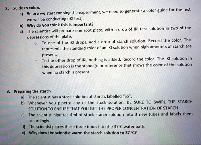 guide to colors color guide for the test before we start running the ...