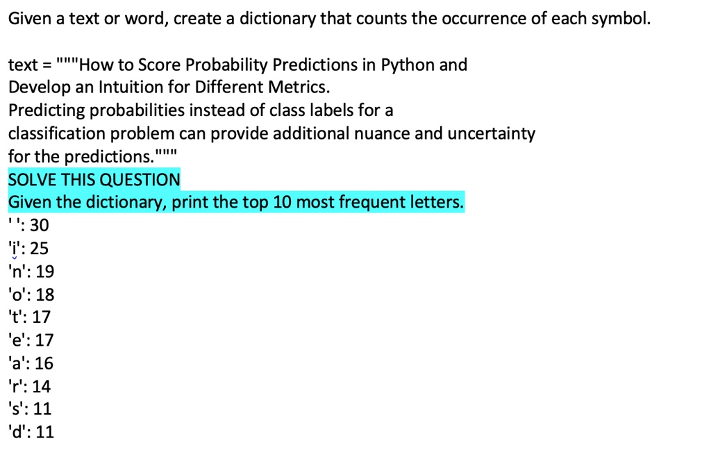 VIDEO solution: SOLVE USING PYTHON. PLEASE COMMENT SO THAT I UNDERSTAND ...
