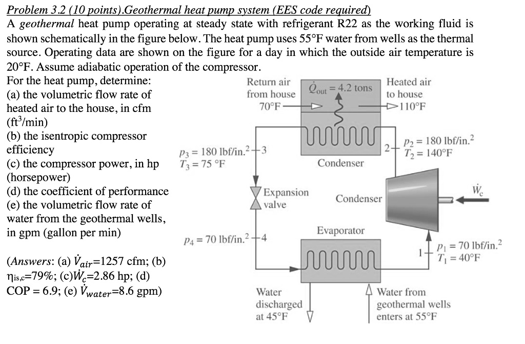 [GET ANSWER] problem 32 10 pointsgeothermal heat pump system ees code ...
