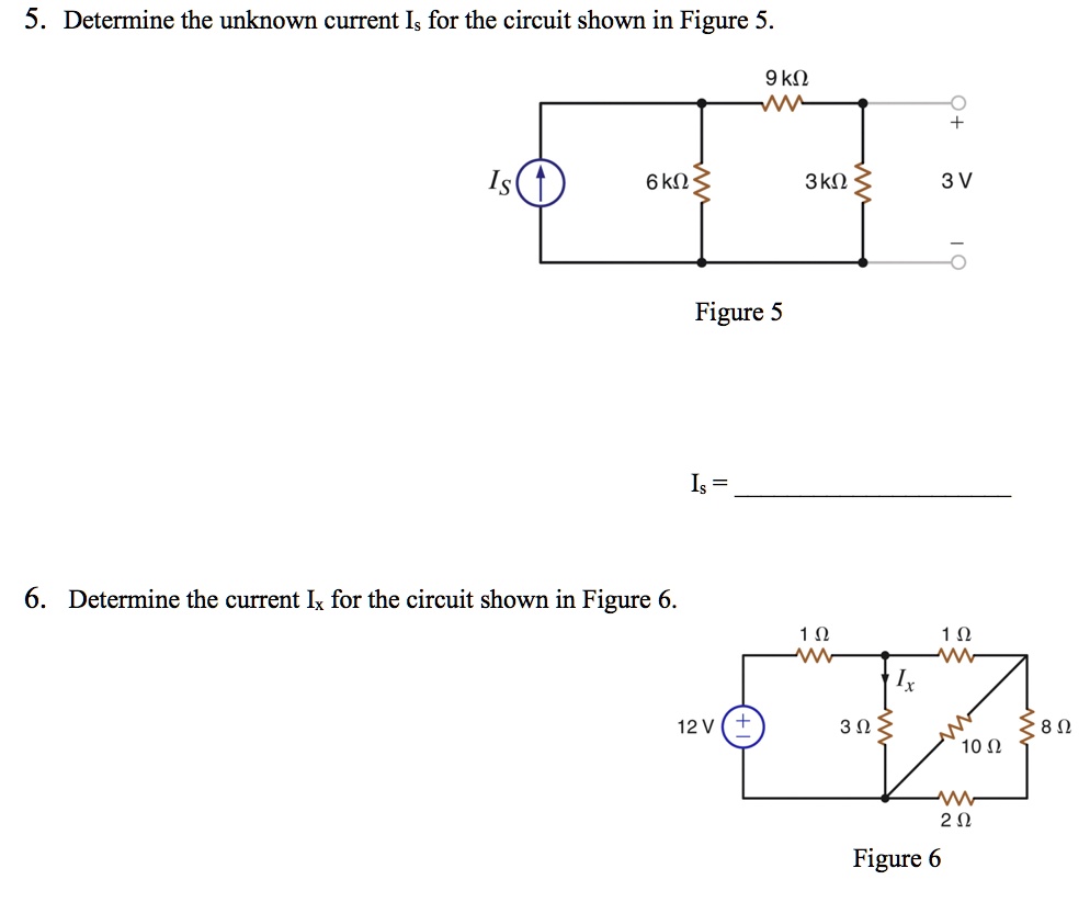 5. Determine the unknown current Is for the circuit shown in Figure 5 ...