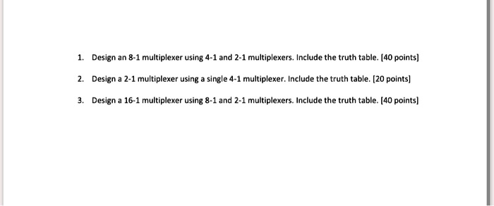8 to 1 multiplexer using 4 to 1 and 2 to 1