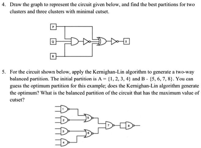 4. Draw the graph to represent the circuit given below, and find the ...