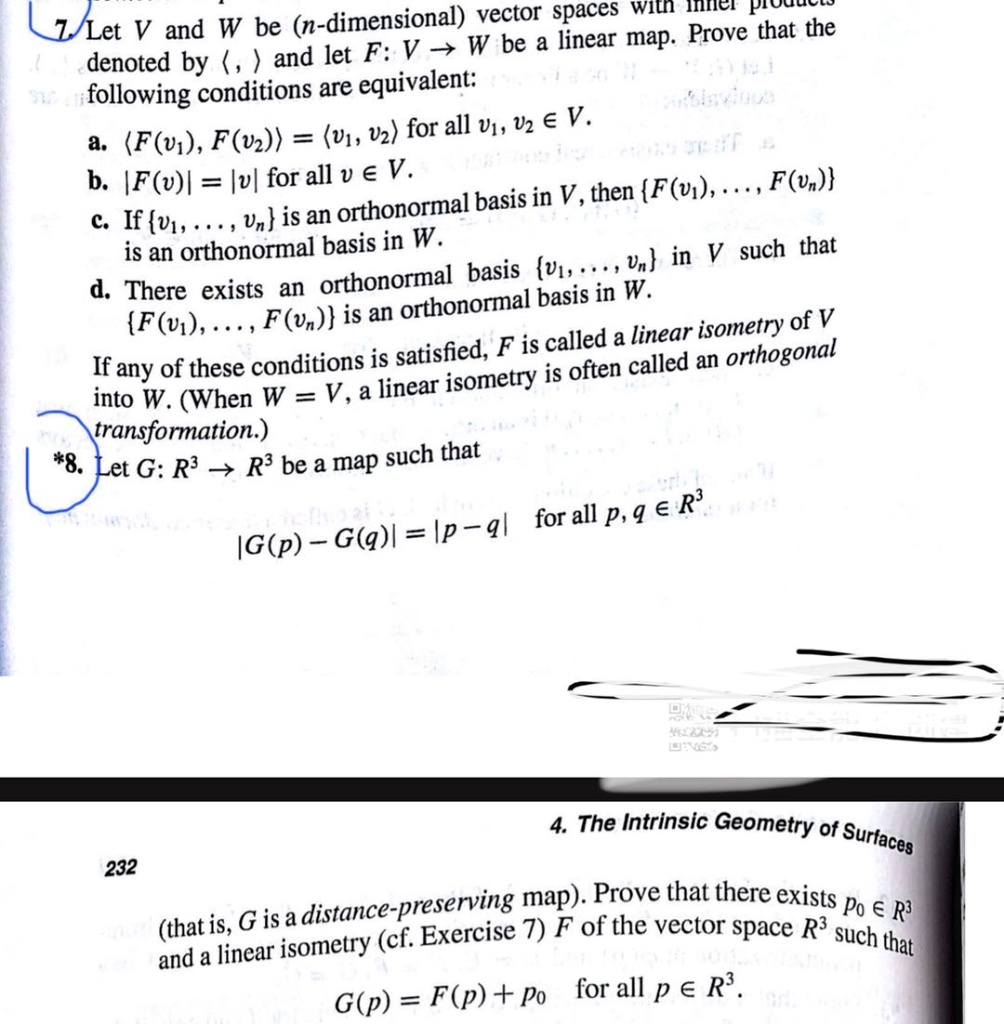 Solved Vector Spaces Wiu Mici Proudc Let V And W Be N Dimensional W Be A Linear Map Prove That The Denoted By And Let F V Following Conditions Are Equivalent F U1