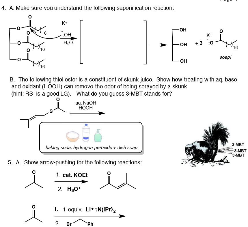 SOLVED A. Make sure you understand the following saponification