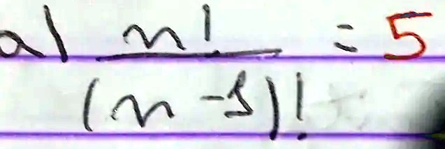 (n!)/((n-k)!) = 5