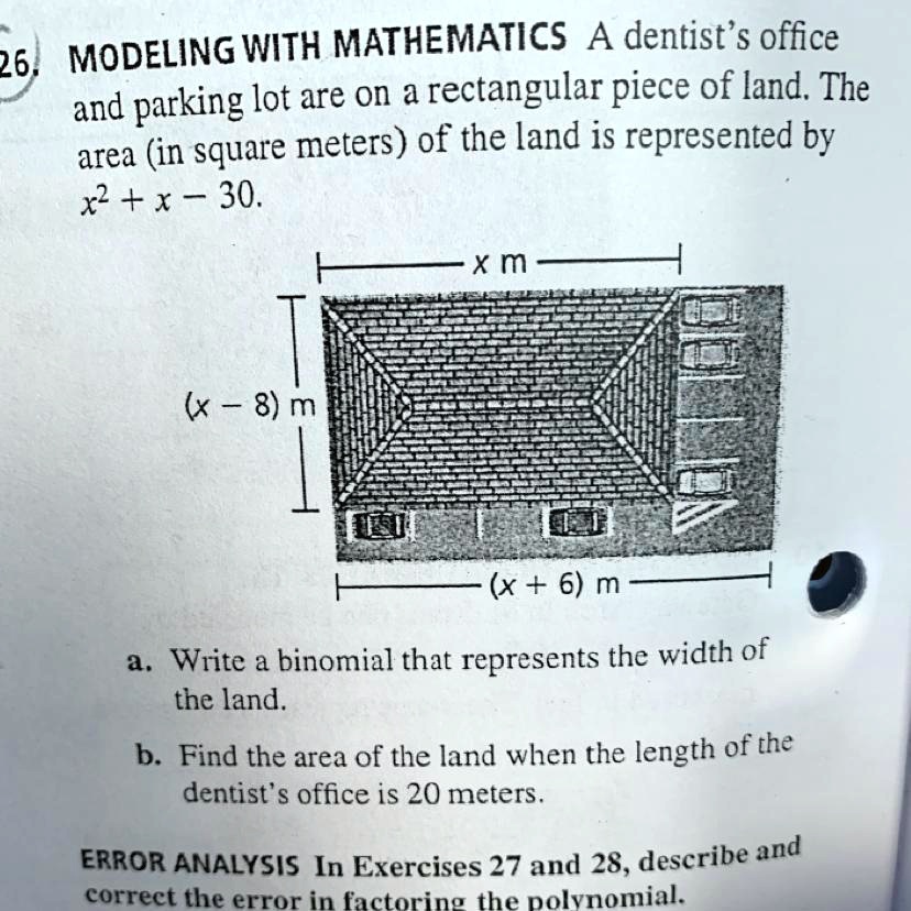 [GET ANSWER] 26. MODELING WITH MATHEMATICS A dentist's office and ...