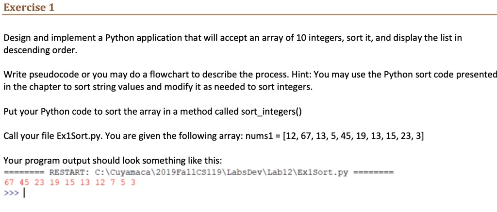 SOLVED: Design and implement a Python application that will accept an ... image.