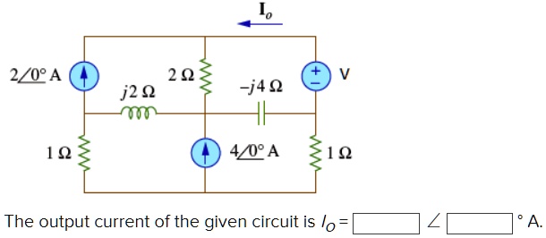 Using mesh analysis, obtain the output current Io in the circuit shown ...