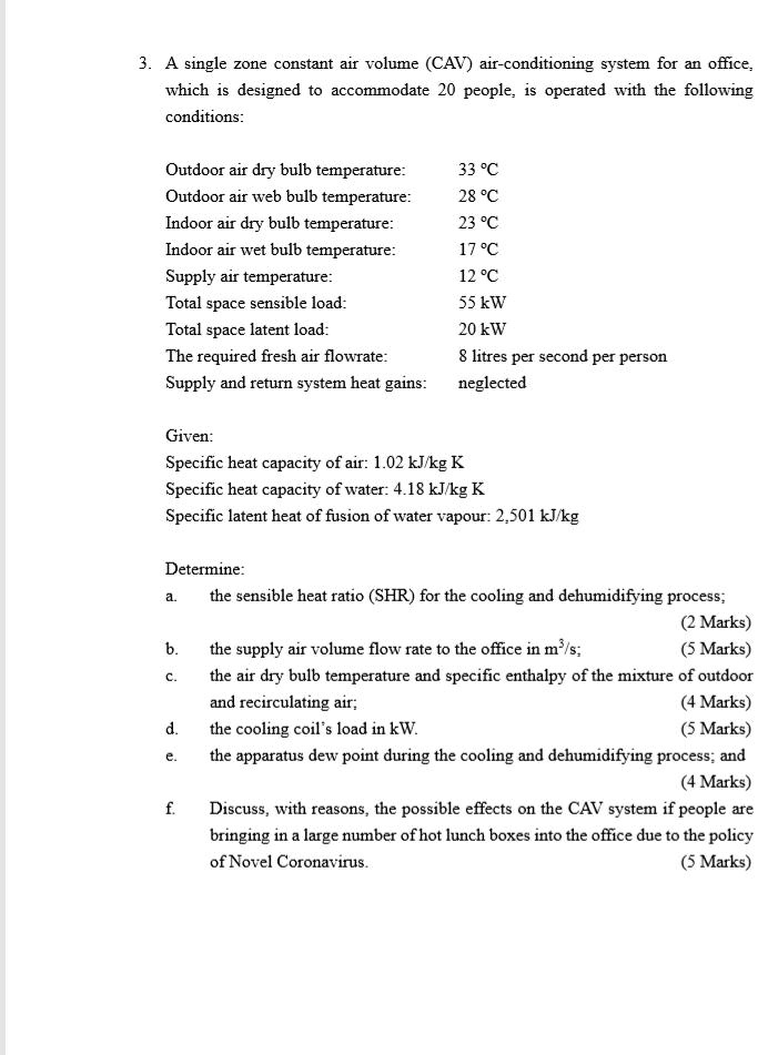 solved-a-the-sensible-heat-ratio-shr-for-the-cooling-and