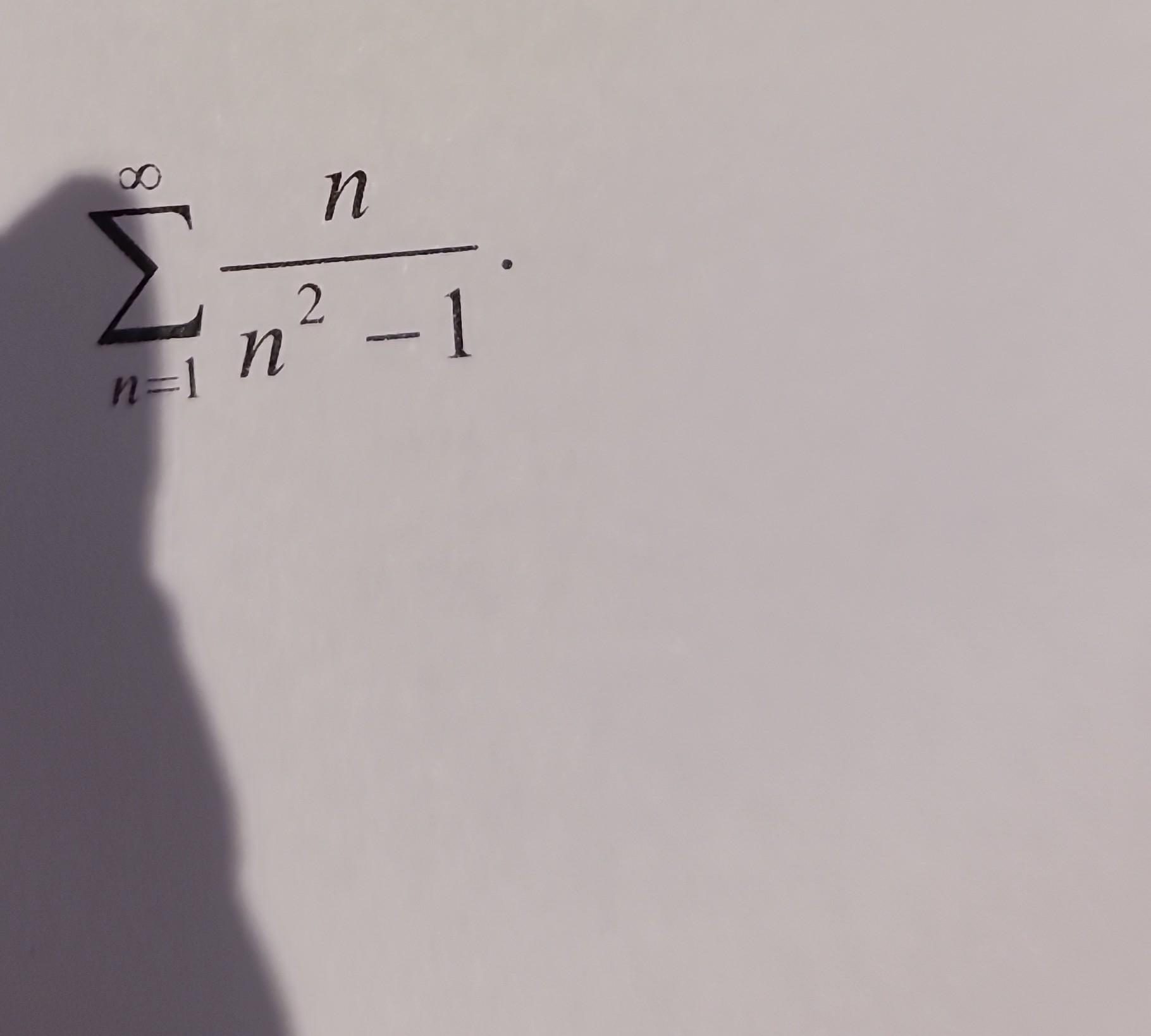 SOLVED n 1 n n 2 1 
