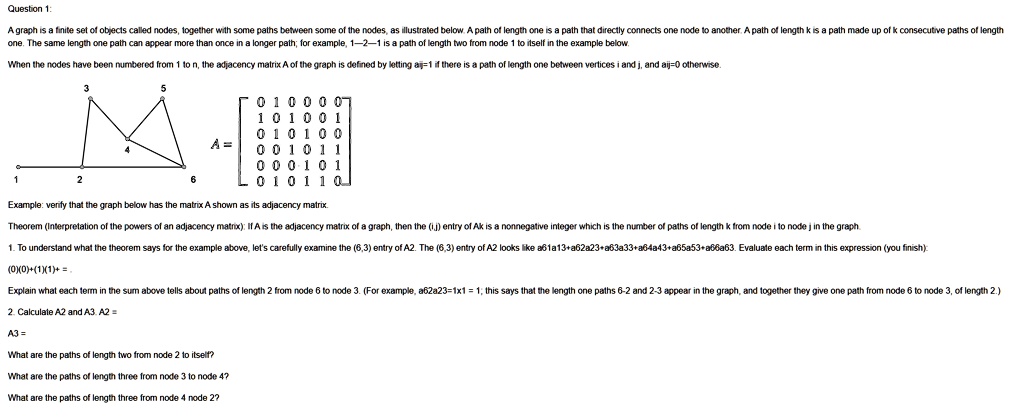 question 1 a graph is a finite set of objects called nodes together ...