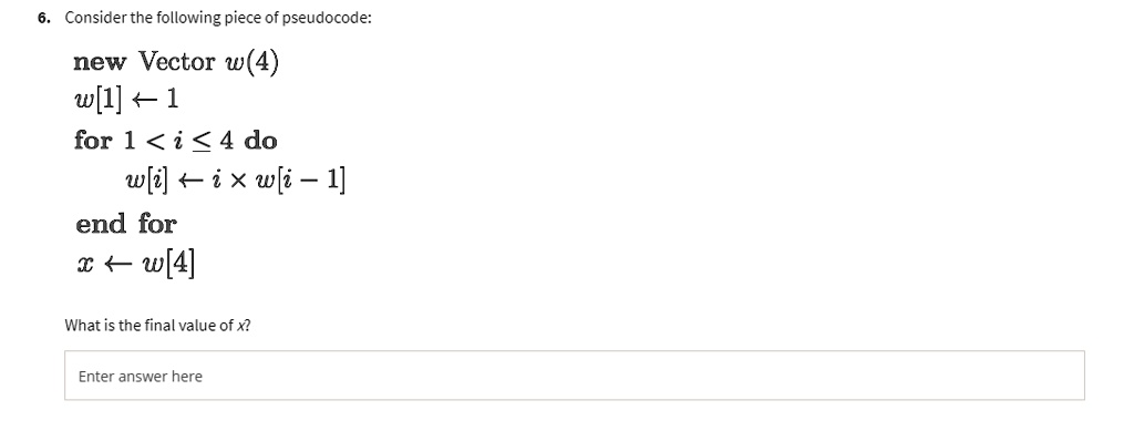 SOLVED: Consider the following piece of pseudocode: new Queue q ENQUEUE ...